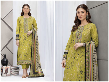 Noor Afshan Slub Printed 3Piece D-005